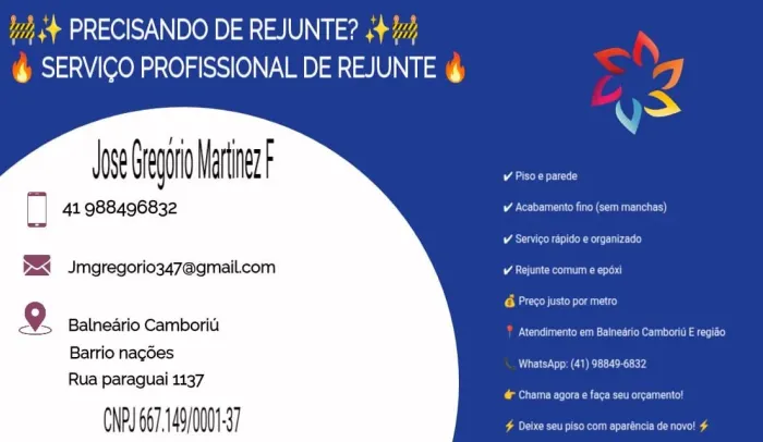 PRECISANDO DE REJUNTE? ?<br>? SERVIÇO PROFISSIONAL DE REJUNTE ?