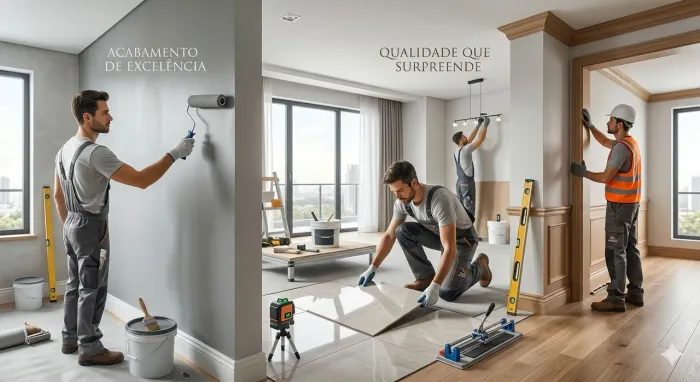 Serviços de acabamento  faça seu orçamento sem compromisso 