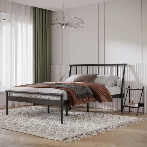 Cama Tubular Aço Preta