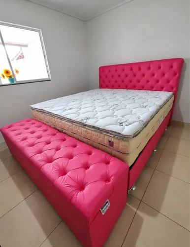 Cama box super king molas ensacadas +pillow top 