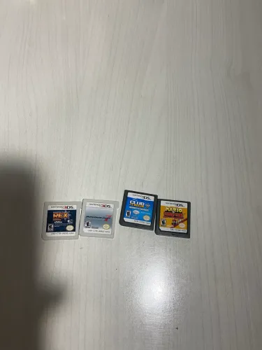 4 jogos em cartuxo para nintendo 3ds
