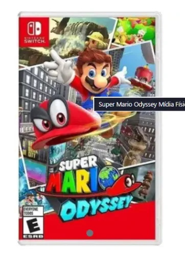 Mario Odyssey nintendo Switch - troco por Zeldas e jogos de Switch 2 com diferença