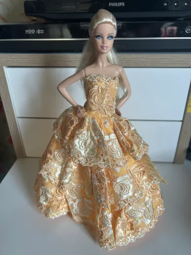 Barbie - Vestido laranja