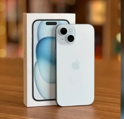 iPhone 15 azul 128 GB 6 meses de garantia