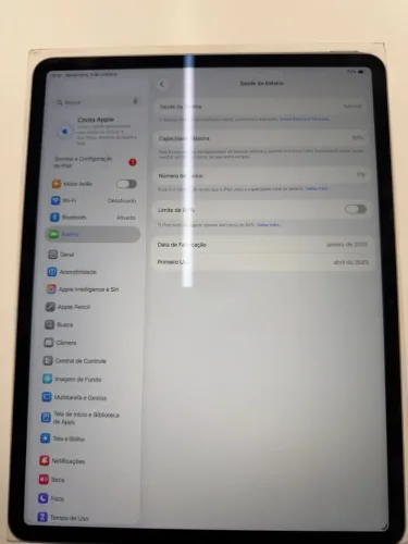 iPad Air M3, 13P. - 128 GB, Wifi, Cinza Espacial - APENAS VENDA.