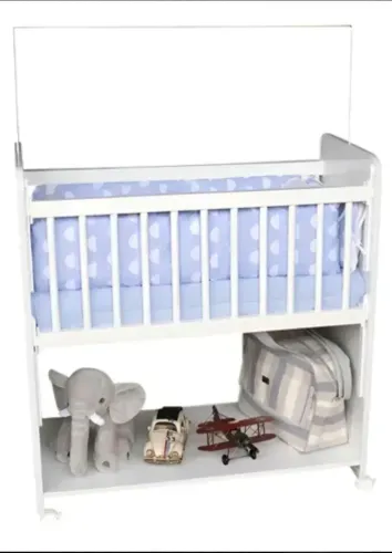 Mini Berço Moisés com Rodinhas