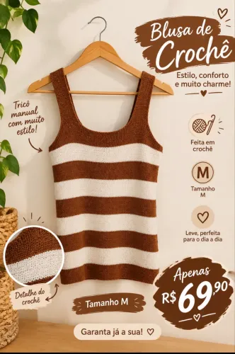 Blusinha no crochê