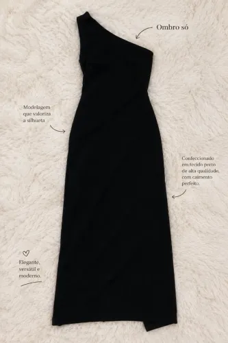 Vestido Mídi Preto