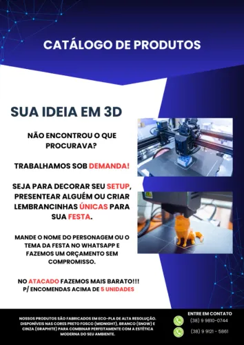 IMPRESSÃO 3D Seu sonho se tornando realidade
