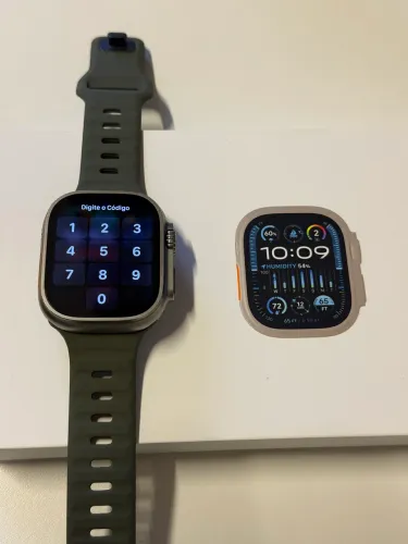 Apple Watch Ultra 2 Titanium 49 mm GPS - Usado - Na caixa e Pulseiras Originais