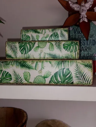 Kit de Livros caixa p decoração 