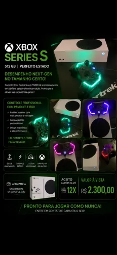 Xbox séries com controle Pro 