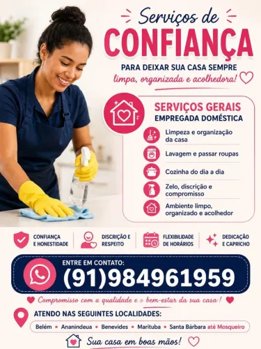 Serviços gerais/diarista