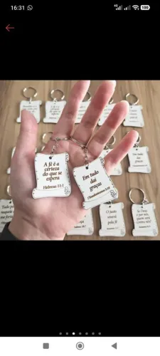 Kit fé chaveiro+ paçoca promoção imperdível!!!!
