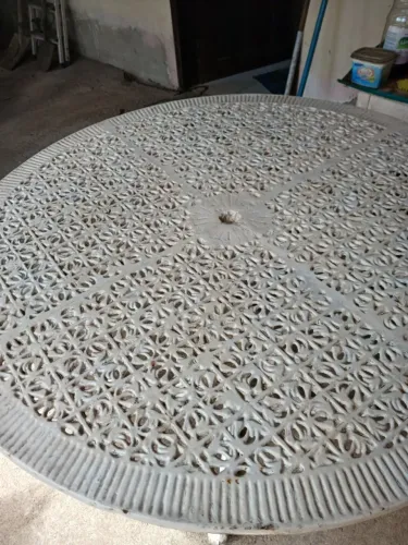 Mesa de ferro para jardim 4 lugares
