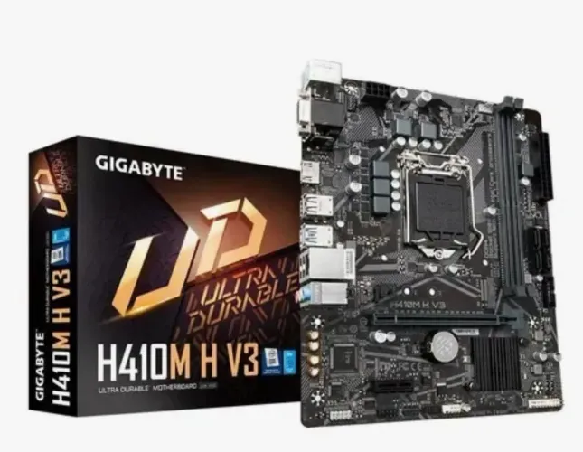 Placa mãe gigabyte H410M H V3 (ddr4) nova na caixa