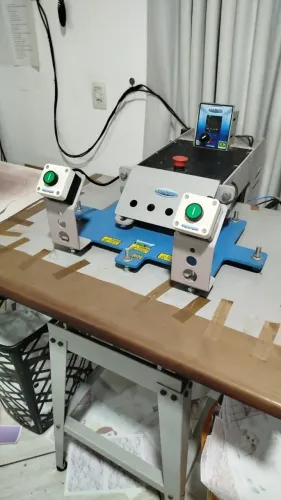 PRENSA TÉRMICA PNEUMÁTICA DUAS BANDEJAS 85X65