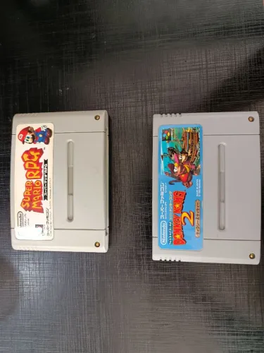 Donkey Kong Country 2 + Super Mario RPG Japoneses Originais