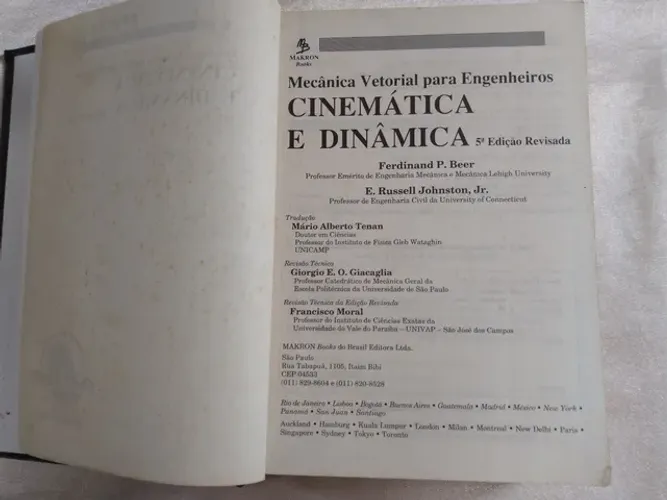 Livro mecânica vetorial para engenheiros