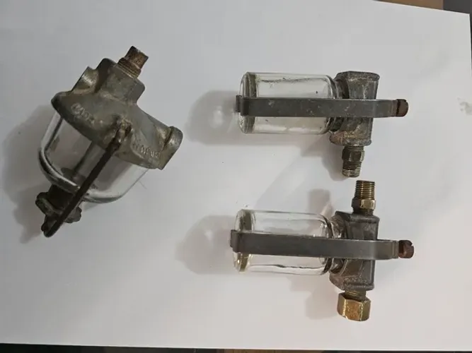 Carros antigos filtro combustível vidro originais da epoca