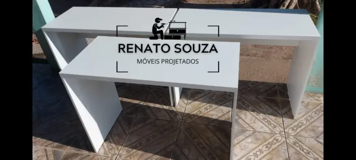 Promoção relâmpago mesa sem gaveta em mdf branco tx
