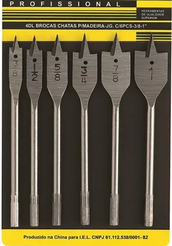 Kit 6 Brocas Chatas