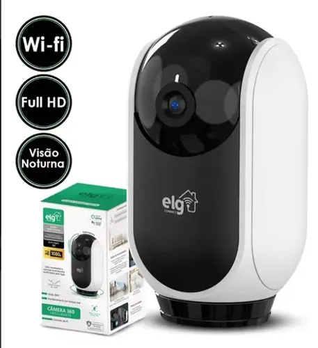 Câmera Robô 1080p Inteligente Wifi Via Alexa Visão Noturna