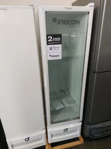 Freezer slim porta de vidro 284 litros com 2 anos de garantia