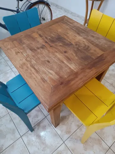 Mesa de madeira demolição 80*80
