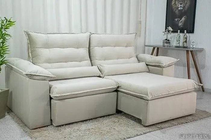 Sofá Retrátil Reclinável Larissa Molas Bonnel rf557