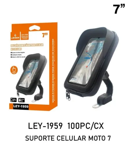 Suporte para celular de moto 7 polegadas
