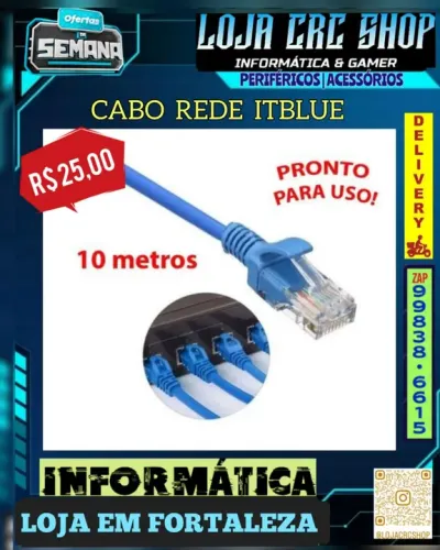 Cabo de Rede 10 Metros Cat5