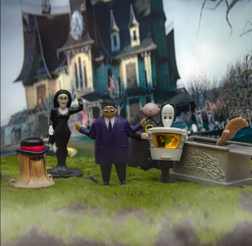 Família Addams Completa - burguer king - Bonecos Colecionáveis