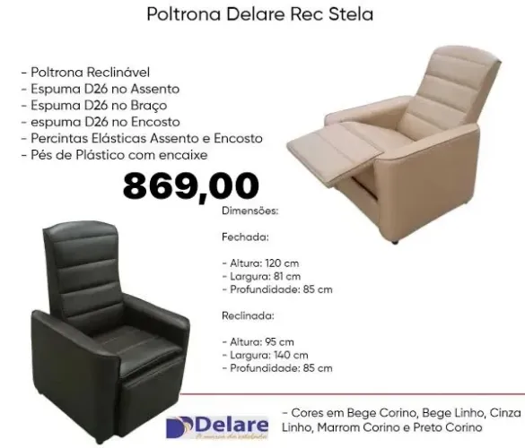 Poltrona do papai reclinável REC stela - ENTREGA HOJE !!!