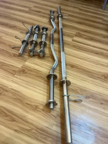Kit Barras Maciças e Cromadas