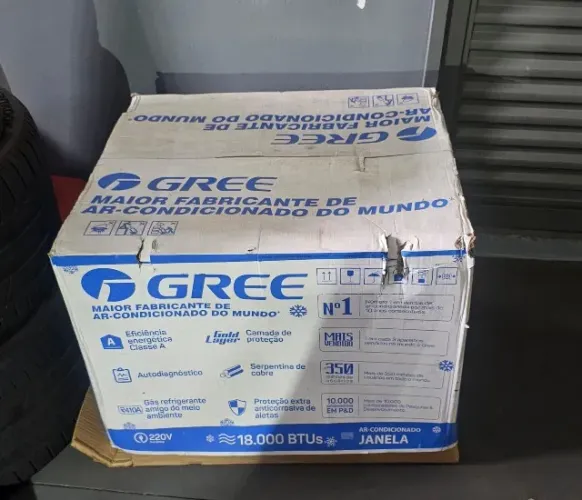 Ar-Condicionado Gree 18.000 BTUs ? Novo na caixa, nunca usado (modelo GJC18BM-D3NMND2A)
