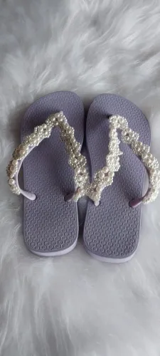 Chinelo Grandene Decorado número 37/38 lilás novo ideal para presentear ? 
