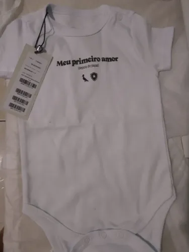 Body Botafogo Bebê 'Meu Primeiro Amor' Reserva original