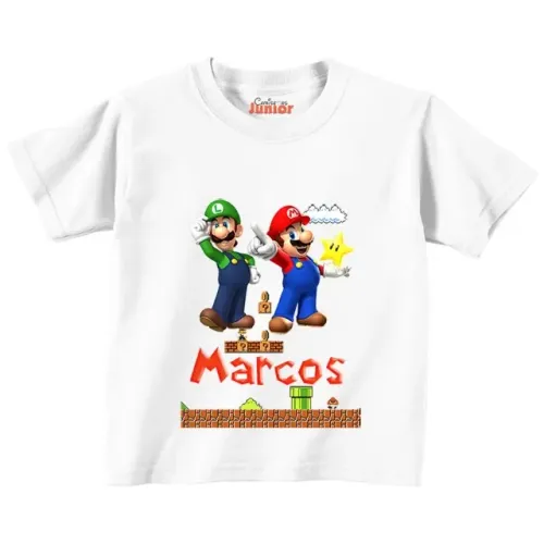 camisa personalizada poliéster branca qualquer tema