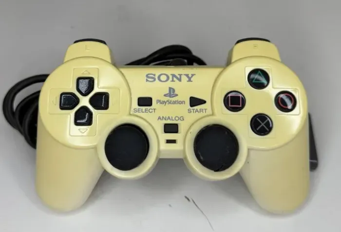 Controle Joystick Sony Playstation 1 Dualshock Branco White