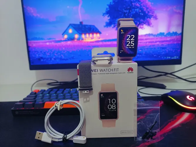 Huawei Watch Fit Edição Especial Ouro Rosé