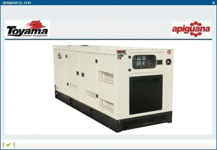 Gerador de energia DIESEL 62.5KVA Toyama