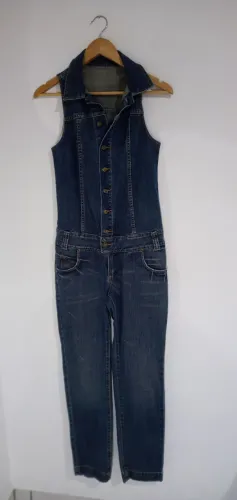 Macacão Jeans Feminino ( marca: Lee) original. Tam. 38./ Usado.