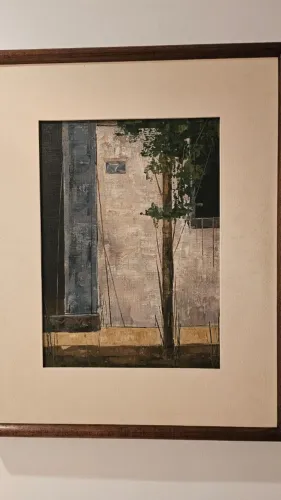 Quadro Com Certificado Da Obra De Pintor Renomado Abstrato tinta oleo 