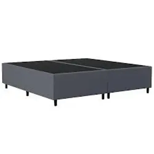 Base Box King Bipartido Blindado Cinza - Entrega Rápida!