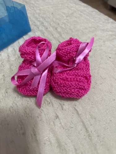 Sapatinho bebê recém nascido pink veste de0 a 3 meses