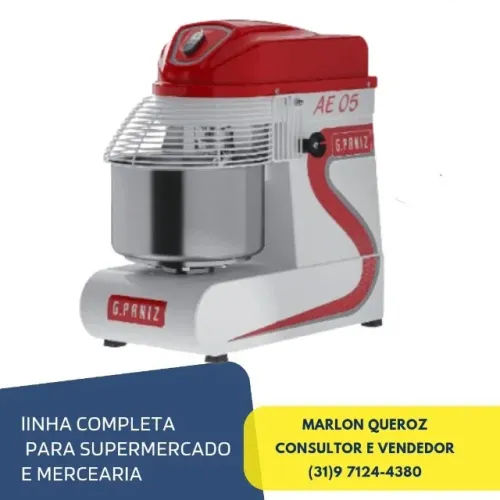 Amassadeira Espiral 5 KG G.Paniz Monofásica
