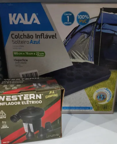KIit colchao inflavel com iflador 