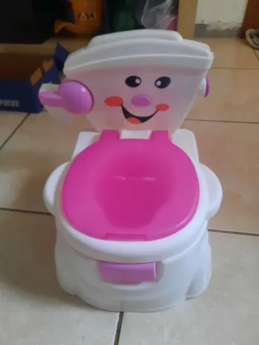 Troninho infantil -Rosa e Branco