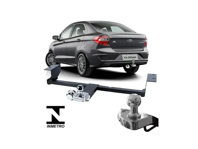 Instalação de Reboque Fixo Traseiro Puxador Ford Ka 2015 - 2021 Bruke Reboques